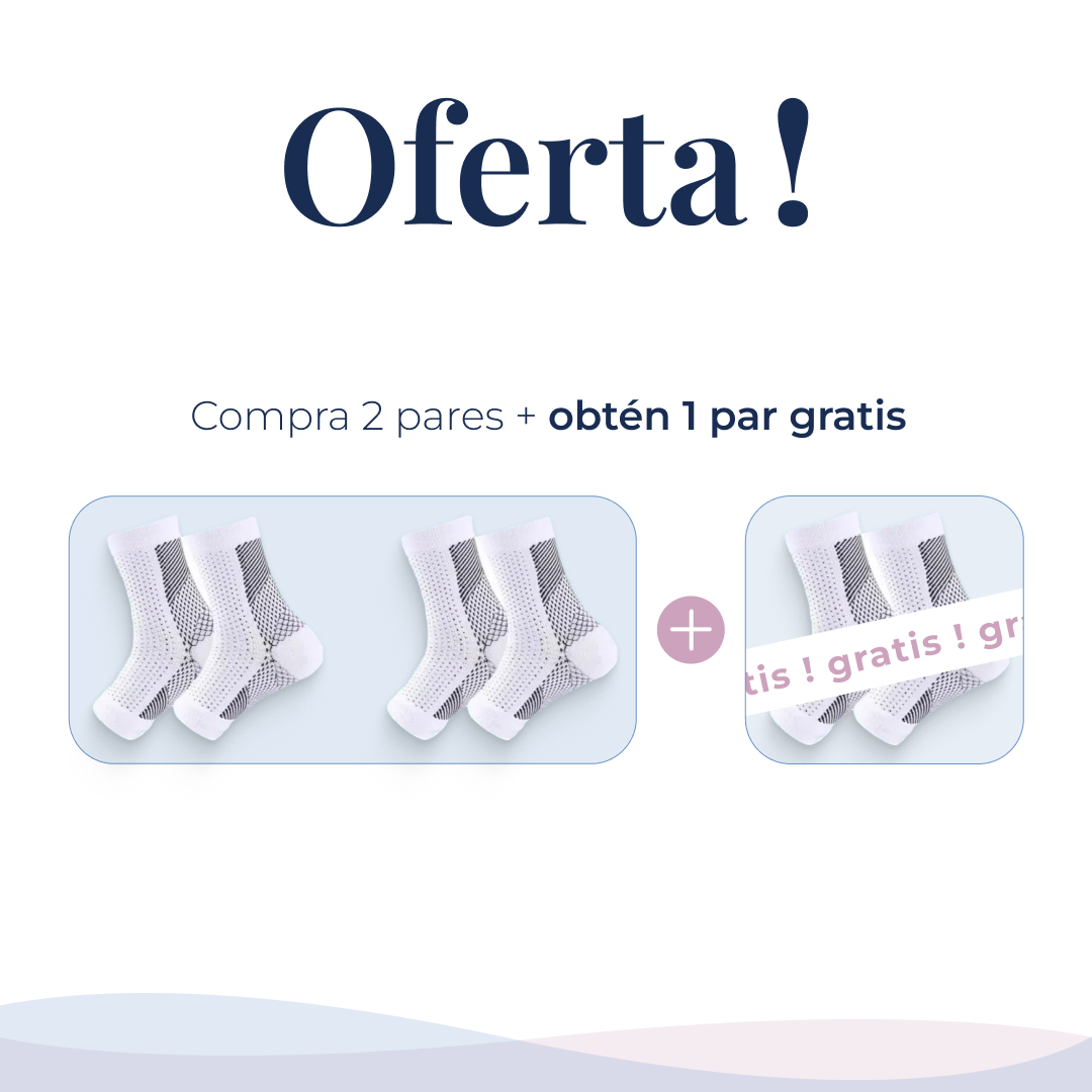 Medias De Compresión - Obtén Alivio Instantáneo De Pies Hinchados Y Adoloridos