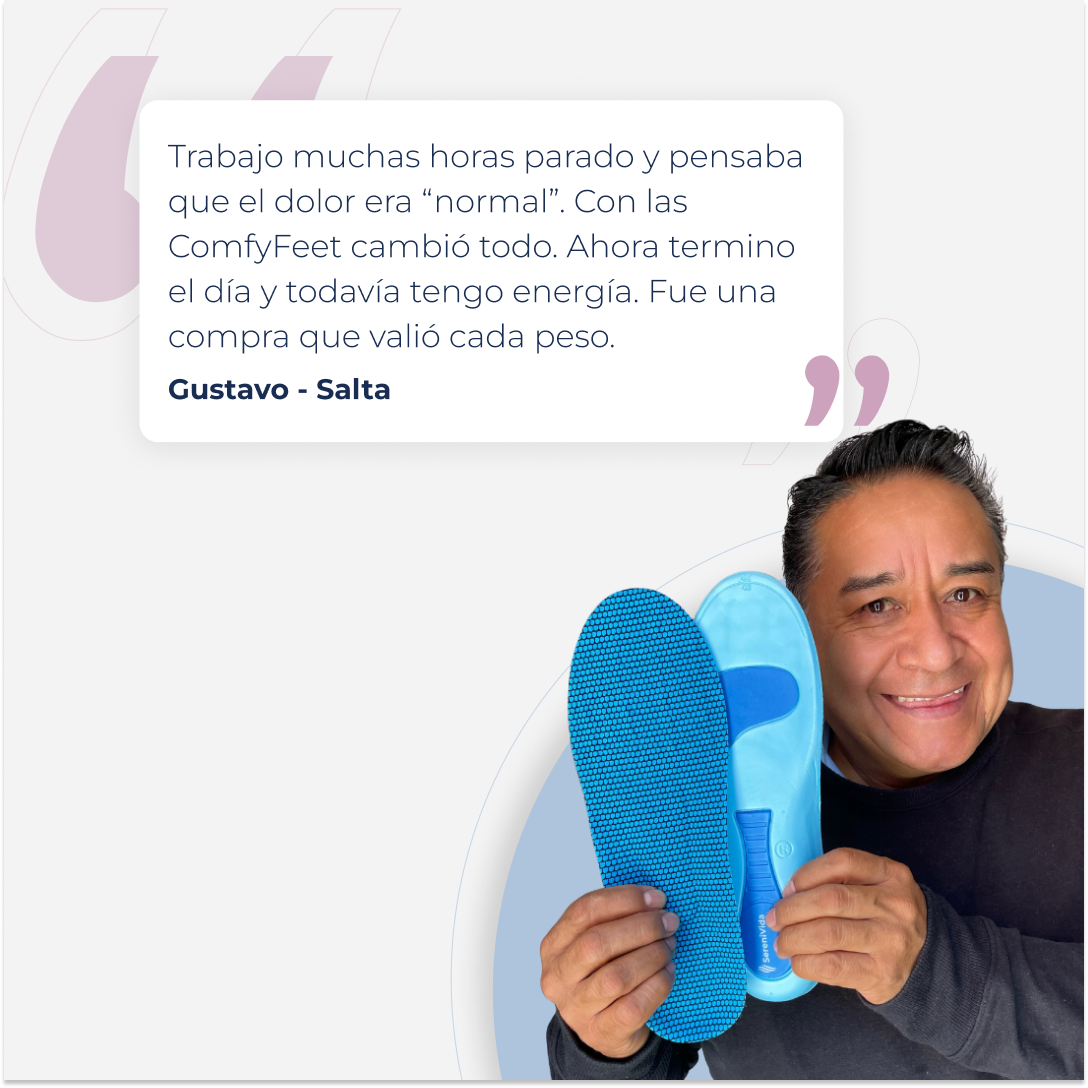 Plantillas ComfyFeet™️ - Disfruta de días sin dolor, sin tratamientos caros ni visitas al médico....